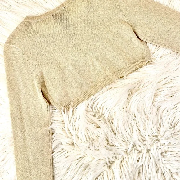 I.N. Girl "Boler/Shrug in Sparkly Gold" NWOT - Picture 4 of 4